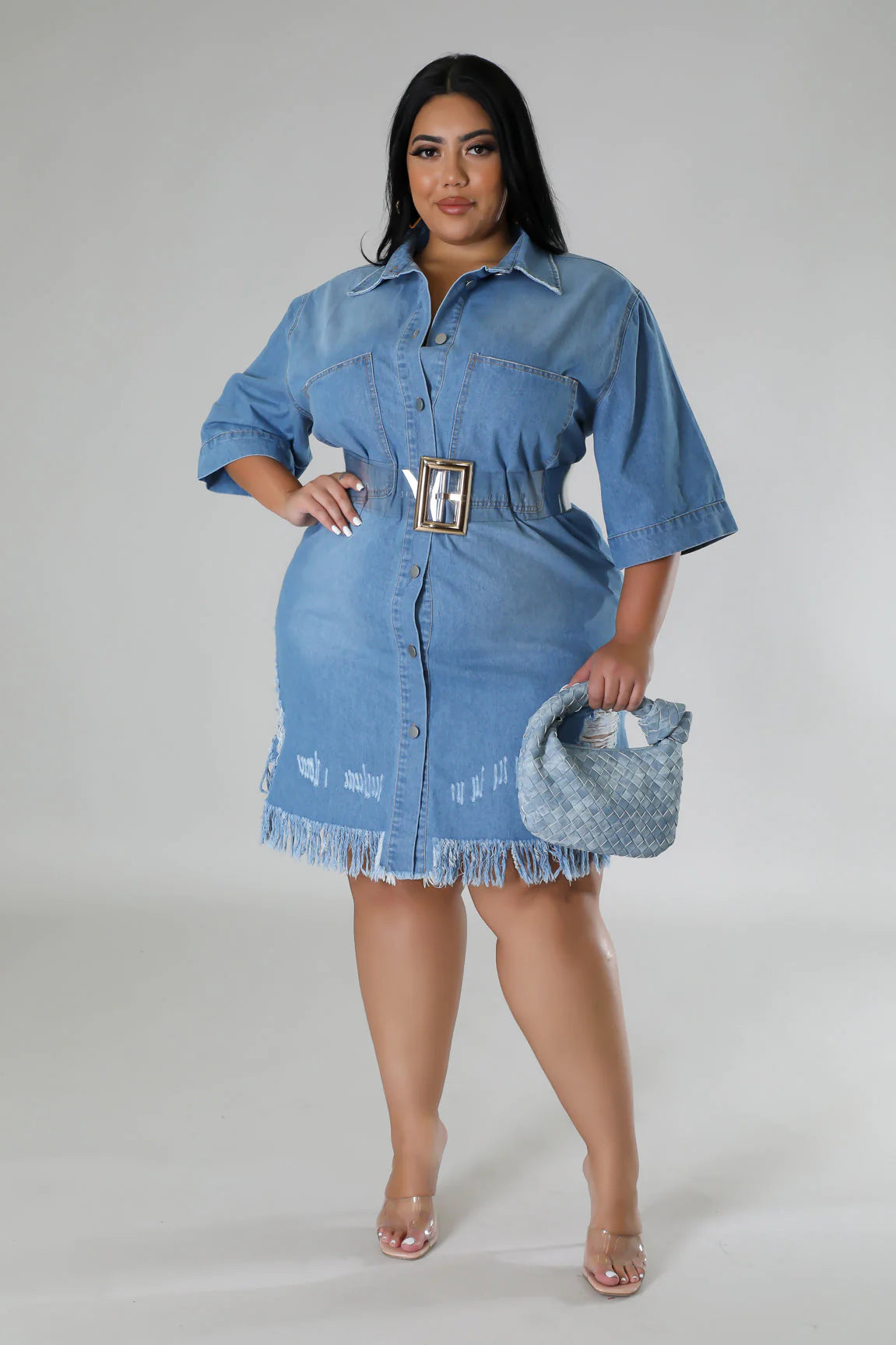 Denim  Baddie Dress